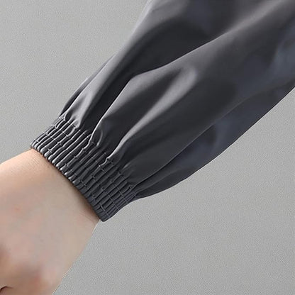 Yzurbu Arm Sleeves Covers, PU Oversleeves Protector for Arm with Elastic Cuffs, Waterproof, Oilproof, Acid Resistant
