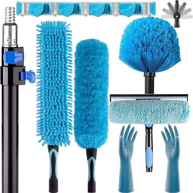 Ceiling Fan Cleaner Duster with Telescopic Extension Pole (8ft)