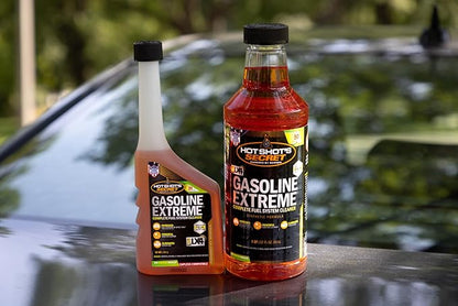 Hot Shot's Secret Gasoline Extreme 12 Oz, Concentrated Fuel System Cleaner, Fuel Additive for Gasoline Engines, Fuel Injector Cleaner - Increases Fuel Economy & Restores Engine Performance
