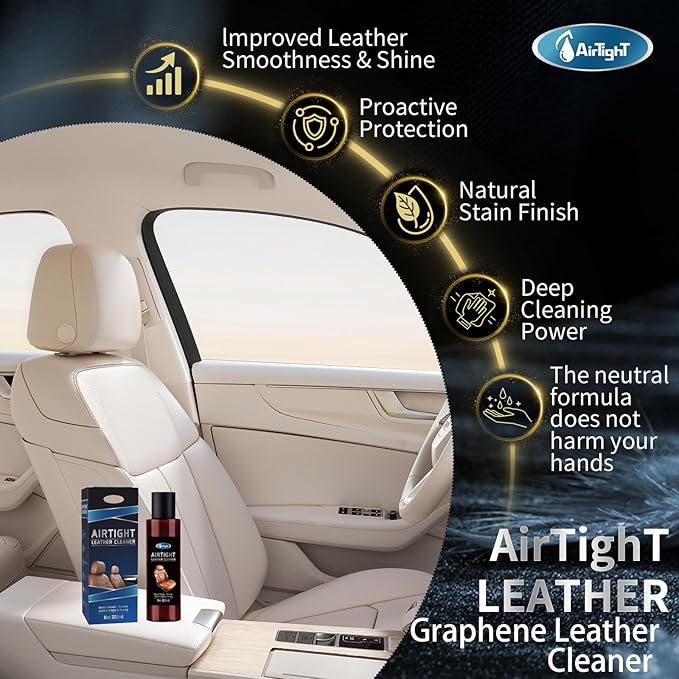 Leather Cleaner for Couches, Boots, Chairs, Bags, Purses & Auto Interior with Microfiber Towel Included,Safe for Car, Home, Office, & More,Neutral and Mild Leather Cleaner That is Not Harsh on Hands