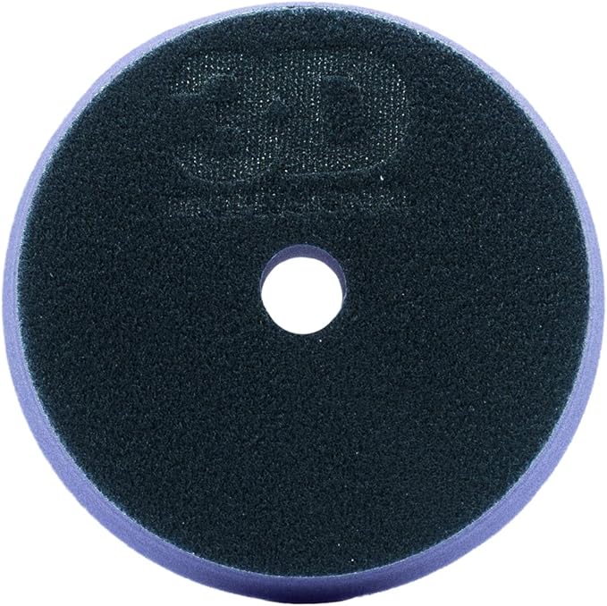 3D Light Purple Foam Polishing Pad | Professional Grade Foam for Polish, Glaze, Wax | Maximizes Paint Gloss | Car Care Detailing | Superior Finish for Automotive Painted Surfaces | 5.5” Round