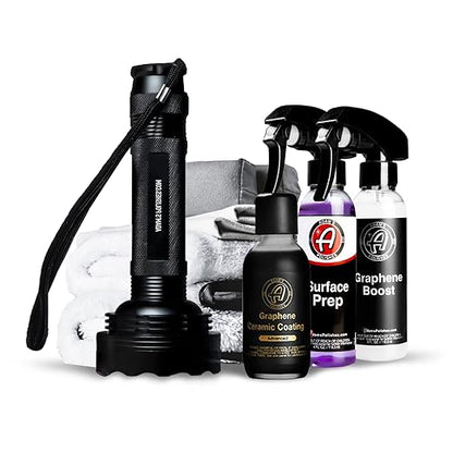 Adam's Advanced Graphene Ceramic Coating (Complete Kit) - 10H Graphene Coating for Auto Detailing, 9+ Years of Car Protection & Patented UV Technology