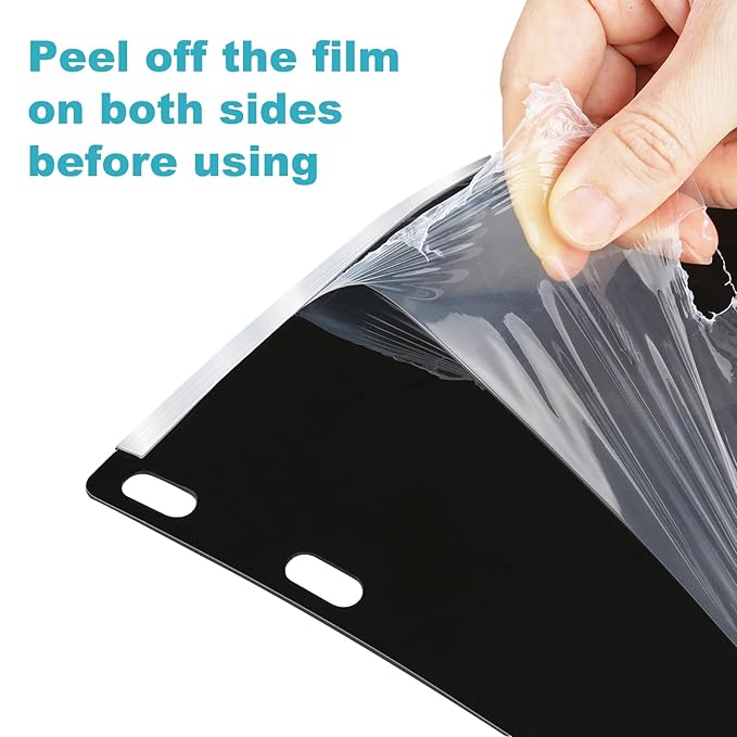 Plus tard Face Shield Replacement Lens 15.5''x8'' Face Shield Mask Compatible with Hobart 770580 Protective Face Shield Lens Transparent Shaded Visors Safety Shield Substitute(2 PCS)