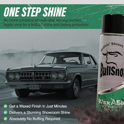WaxABull Accelerated Detail Auto Wax 10899009 - Quick Shine Truck and Car Polishing Wax 16oz