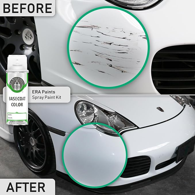 ERA Paints HP - Hi Performance White for FORD Exact Match Automotive Touch Up Paint Spray - 2K Premium Kit