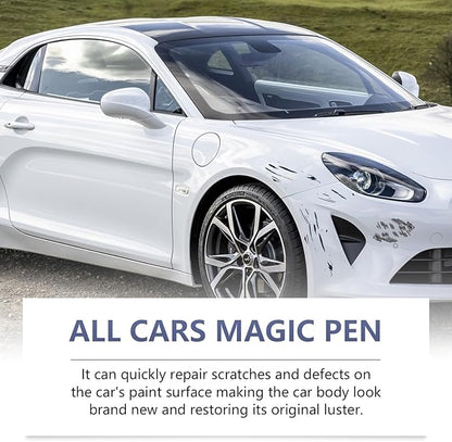 2PCS All Cars Magic Pen, Magic Car Scratch Remover Pen, Car Scratch Repair Pen Set, Simple and Fast, Long-Lasting Durability, Quick Fix for All Car Colors