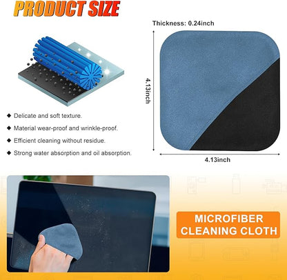 SuperKaKa Car Screen Cleaner- Vehicle Touchscreen Microfiber Cleaning Cloth, Touch Screens Clean Wipes Cars Interior Accessories for Auto Dashboard Display (Blue)
