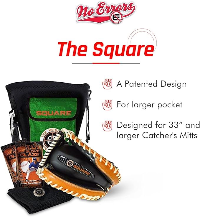 No Errors WebGem Fielder’s Glove Care System – Formation & Break-in Tool for Baseball Mitts, Holds Shape, Essential Gear, Gift for Players