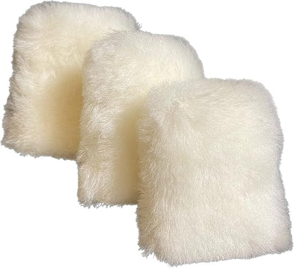 Genuine Lambswool Fingertip Mitt Applciator - Auto Detailing 2", 3" 4" (6, 4")