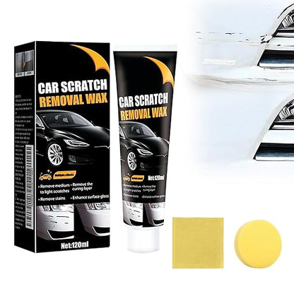 Scratch Remover for Vehicles, 2025 New Car Scratch Repair Paste Car Scratch Remover with Wipe and Sponge, Car Polishing Wax Scratchs Remover Cars Paint Scratchs Repair Kit for Deep Scratches (1)