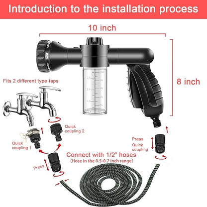 LIANXIN Car Wash Kit -Car Cleaning Kit Cars Washs Foam Gun Microfiber Sponge Cars Washing Kits Tire BrushTowels Complete Large Washs Mitt