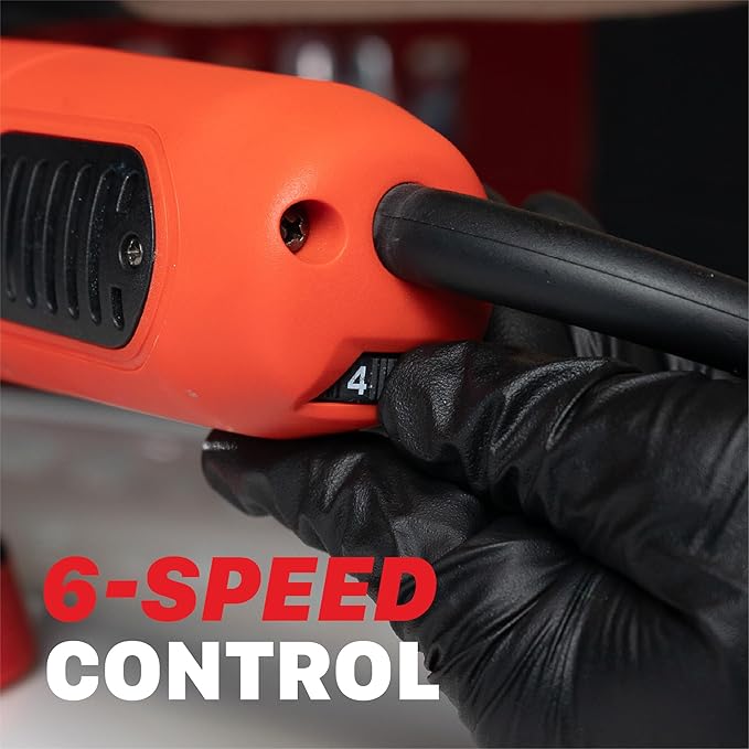 Maxshine M8S V2 Dual Action Polisher | 8mm Throw, 5” Backing Plate, 1000W Motor, 6-Speed | Thread 5/16” | Auto, Boat & Marine Detailing Tool for Paint Correction, Swirl & Scratch Removal