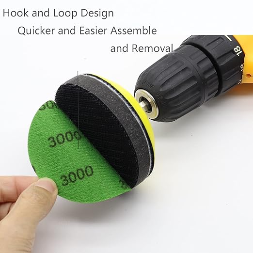 30pcs Sandpaper 3 inch Sanding Discs Hook and Loop 3000 Grits Wet Dry Sandpaper for Random Orbital Sander Automotive Metal Sanding Polishing