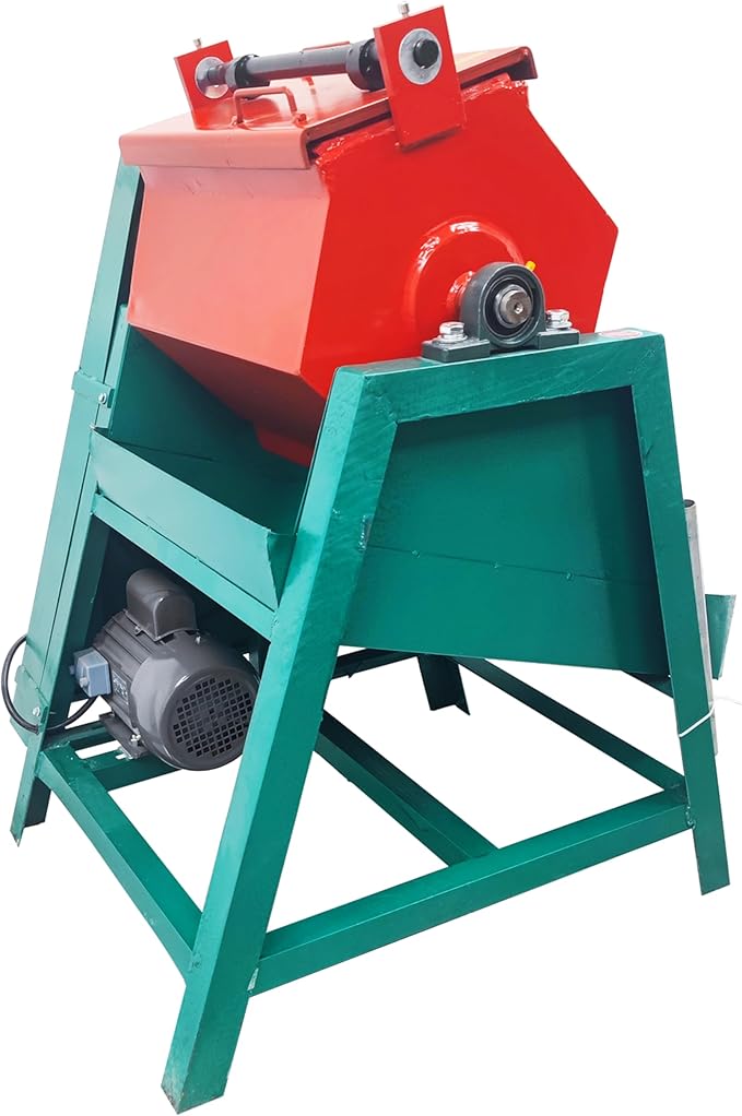 TECHTONGDA Vibration Grinder Polisher Electric Drum Polishing Machine Deburring Chamfering Machine Polyurethane Inner Liner 60L 110V 750W