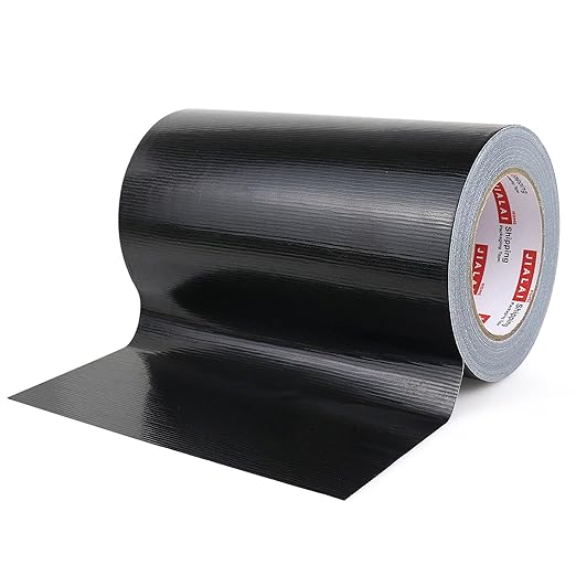 Wide Duct Tape, Industrial Grade 30Yards (90 ft) Wide Tape 8'' Duct, 9 Mil Heavy-Duty, Waterproof, Strong, Flexible, No Residue, for Crafts & Home Improvement (Black, 8'' x 90ft)