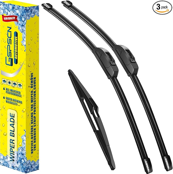 GSPSCN 3 Wipers For Nissan Rogue Sport 2022-2017，Qashqai 2020-2017，Original Equipment Windshield Wiper Blades Set 28"+18"+12" (Set of 3)
