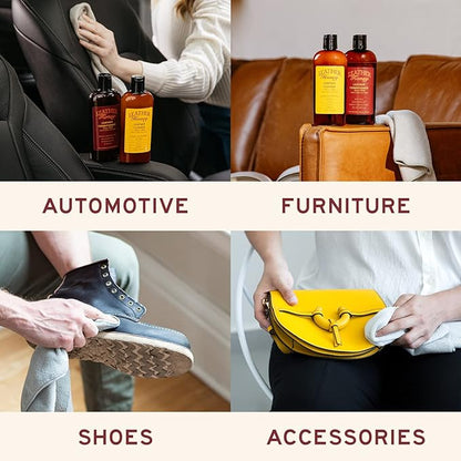 Leather Honey Leather Conditioner, Non-Toxic & Made in The USA Since 1968. Protect & Restore Leather Couches & Furniture, Car Interiors, Boots, Jackets, Shoes, Bags & Accessories. Safe for Any Colors