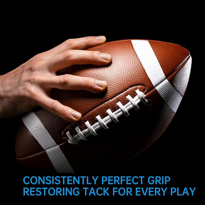 Football Prep Kit - Leather Football Conditioning Set with Beeswax, 2 Brushes (Soft Horsehair & Hard Hog Bristle), for Enhanced Grip & Longevity