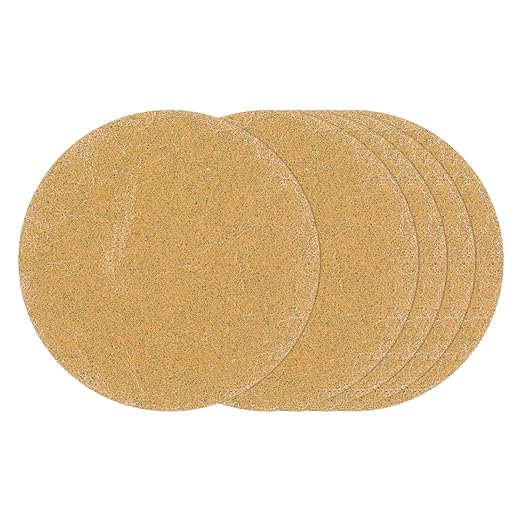 Kozelo 10 Pcs Sanding Discs 1 Inch 180 Grit Hook and Loop Random Orbital Sandpapers Suitable for Drywall Sander Wood Metal Furniture, Yellow