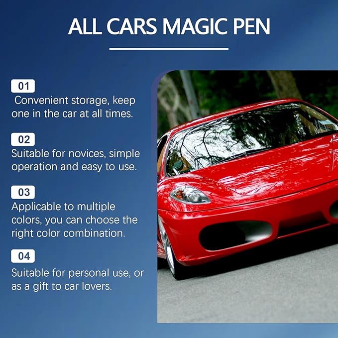 Magic Car Scratch Removal Pen,Car Scratch Remover Pen,Car Scratch Remover,Efficient and Durable,Suitable for All Types of Cars(3Pcs)