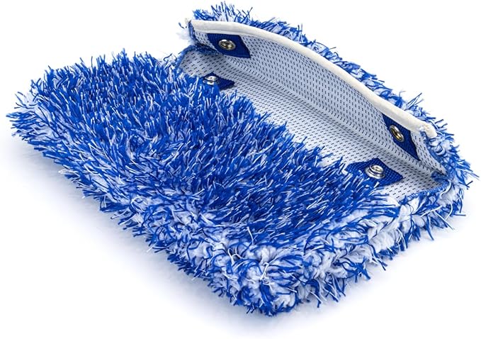 Autofiber Mitt on a Stick Wash Monster Microfiber Cover Refill (7 inch x 10 inch) - Blue