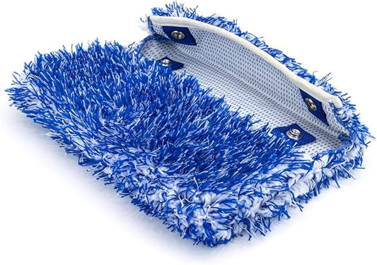 Autofiber Mitt on a Stick Wash Monster Microfiber Cover Refill (7 inch x 10 inch) - Blue