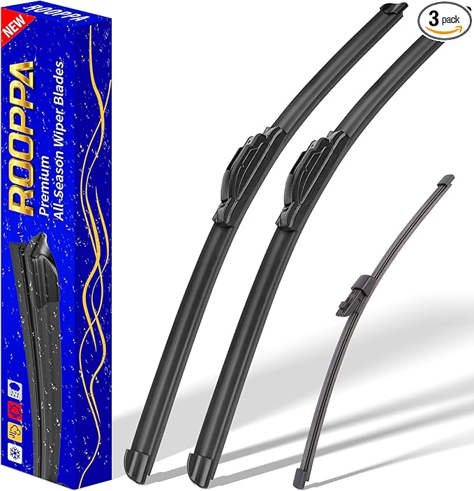 3 wipers Replacement for 2017 Ford expedition, Windshield Wiper Blades Original Equipment Replacement - 22"/22"/15" (Set of 3) U/J HOOK