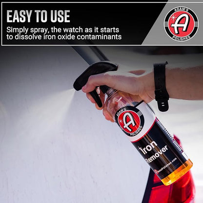 Adam's Iron Remover (Gallon) - Iron Out Fallout & Stop Rust Remover Spray for Car Detailing Removes Iron Particles in Auto Paint, Wheels, Motorcycle, RV & Boat - Use Before Clay Bar, Wax or Car Wash