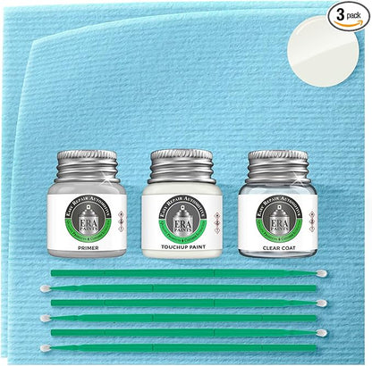 ERA Paints HP - Hi Performance White for FORD Exact Match Automotive Touch Up Paint Jar - Premium Kit