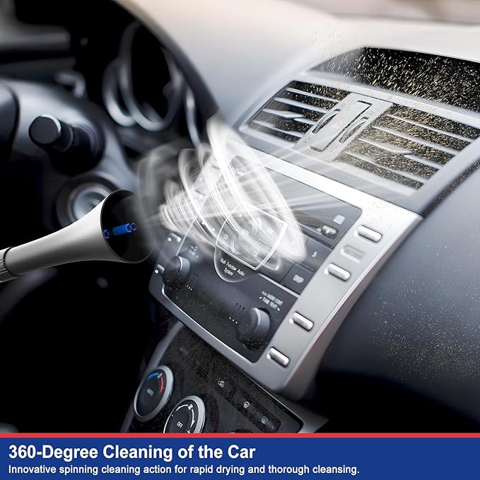 ESOW Car Cleaning Gun Detailing Dryer Air Compressor Blow Gun, Essential Car Detailing Kit and Supplies, High Pressure Air Blaster, Car Detailing Tools for Quick and Effective Dirt Removal, Black