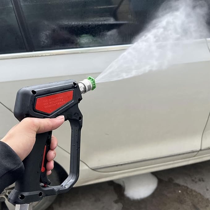 RIDGE WASHER Pressure Washer Gun 5000 PSI, 12 GPM, High Pressure Spray Gun with 1/4" Quick Connector, 3/8'' Quick Connect, M22-14 mm and M22-15 mm Fitting