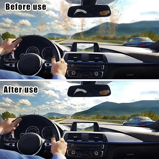 3pcs Bianca Glass Polishing Liquid D1 with Sponges,Car Glass Polishing Compound Windshield Cleaner Glas Oil Film Remover,Anti-Fog Hydrophobic Coating Spray, Oil Film,Wiper Marks and Scratches