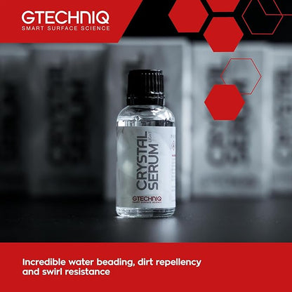 Gtechniq EXO and Crystal Serum Light Kit for Cars, 1.69 fl oz | Extremely High Gloss Finish, Swirl-Resistance, Hydrophobic Water and Dirt Repellent, Easy to Apply, Up to 5 Years Durability