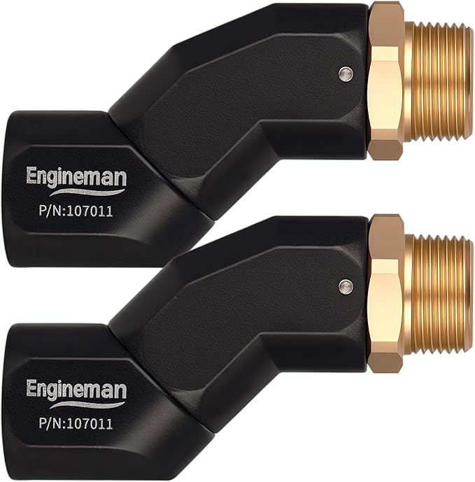 2pcs 3/4" NPT Fuel Hose Swivel - Multi-Plane 360° Rotating Connector for Fuel, Water, Diesel, Gasoline, Kerosene Transfer Pumps, Tanks, Nozzles