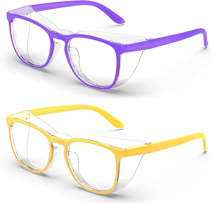 Stylish Safety Glasses, Clear Anti-Fog Anti-Scratch Protective Glasses For Men And Women