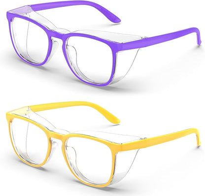 Stylish Safety Glasses, Clear Anti-Fog Anti-Scratch Protective Glasses For Men And Women
