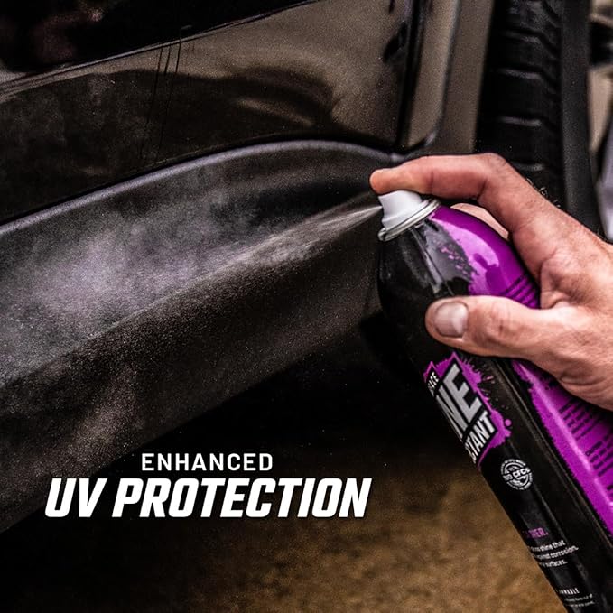 Slick Products Multi-Surface Shine & Protectant Spray, Renew Vinyl, Plastic, Rubber, Trim, Car, Truck, Motorcycle, Dirt Bike – UV Protection, No Drip Formula, 17.35 fl oz (12-Pack)
