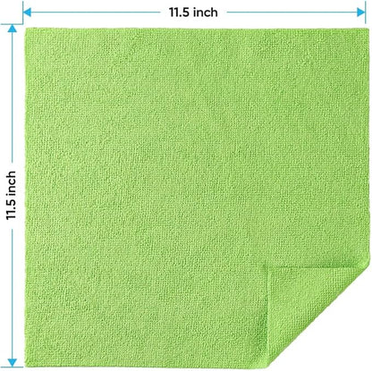 HOMEXCEL Microfiber Cleaning Cloths 20 Pack, Highly Absorbent Microfiber Towels, Lint & Scratch-Free Multi-Color Cleaning Rags for House, Kitchen and Car 11.5 x 11.5 inch