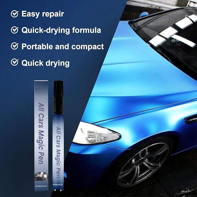 Magic Car Scratch Removal Pen,Car Scratch Remover Pen,Car Scratch Remover,Efficient and Durable,Suitable for All Types of Scratch（2Pcs）
