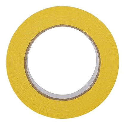 Lichamp 2-Pack Automotive Refinish Masking Tape Yellow 36mm x 55m, Cars Vehicles Auto Body Paint Tape, Automotive Painters Tapes Bulk Set 1.4-inch x 60 Yards x 2 Rolls