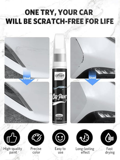 Black Crystal(PX8/DX8) for Jeep Touch Up Paint Pen, 2 in 1 Car Scratch Remover with Pen Tip and Brush, Precise Color Match for Car Paint Scratch Repair, Quickly and Easily Fix Chips and Nicks