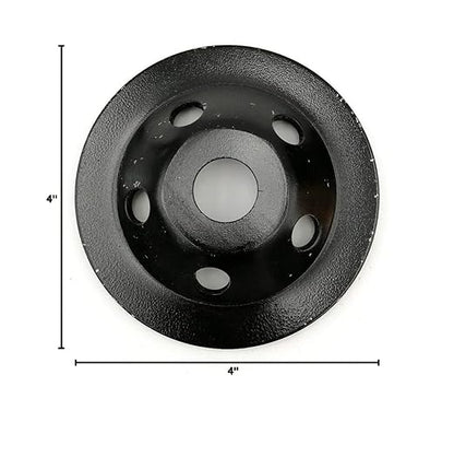 SHDIATOOL 4 Inch Single Row Diamond Grinding Cup Wheel for Concrete Granite Marble Masonry Brick Fits 5/8 Inch Arbor
