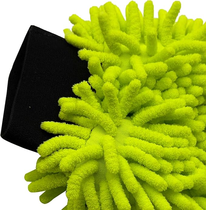 Mr. Detroit - 2 Double Noodle Wash Mitt, Scratch-Free Deep Cleaning| Ultra-Soft Microfiber Waterproof Wash Mitt for Home Use and Auto Detailing (2 Pack)