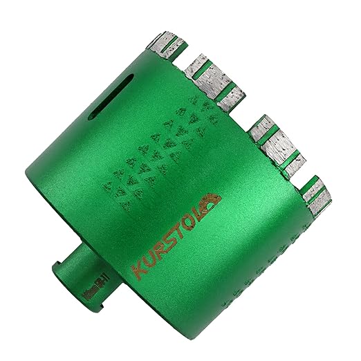 KURSTOL Diamond Core Drill Bits - 4 Inch with 58-11 Thread Granite Hole Saw Dry or Wet Drilling Hard Stone Marble Concrete Quartz Countertop Laser Welded Masonry Coring(102mm)