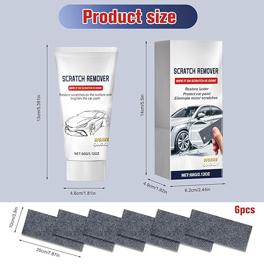 2 Pcs Nano Sparkle Cloth Car Scratch Remover,Upgrade Scratch Remover for Vehicles,Car Paint Scratch Repair Paste,Nano Sparkle Cloth Scratch Remover for Vehicle