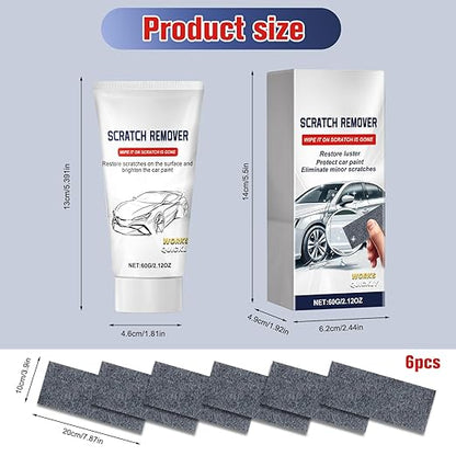 2 Pcs Nano Sparkle Cloth Car Scratch Remover,Upgrade Scratch Remover for Vehicles,Car Paint Scratch Repair Paste,Nano Sparkle Cloth Scratch Remover for Vehicle