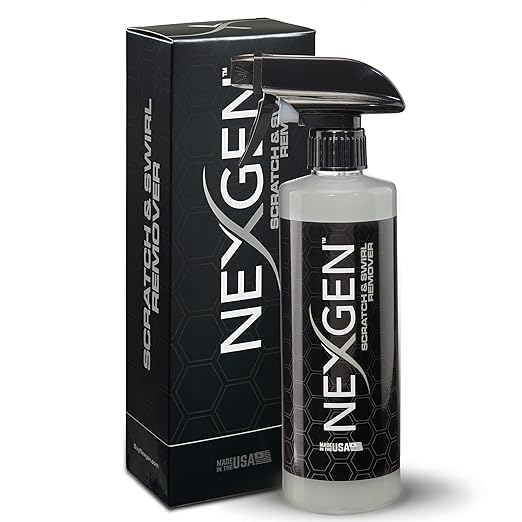 Nexgen Scratch & Swirl Remover (16oz) - Restore Shine & Depth to Your Vehicle’s Surface - Fast Acting Ceramic Coating - On-The-Go Car Detailing - Car Cleaning Supplies - Safe on All Paints & Colors