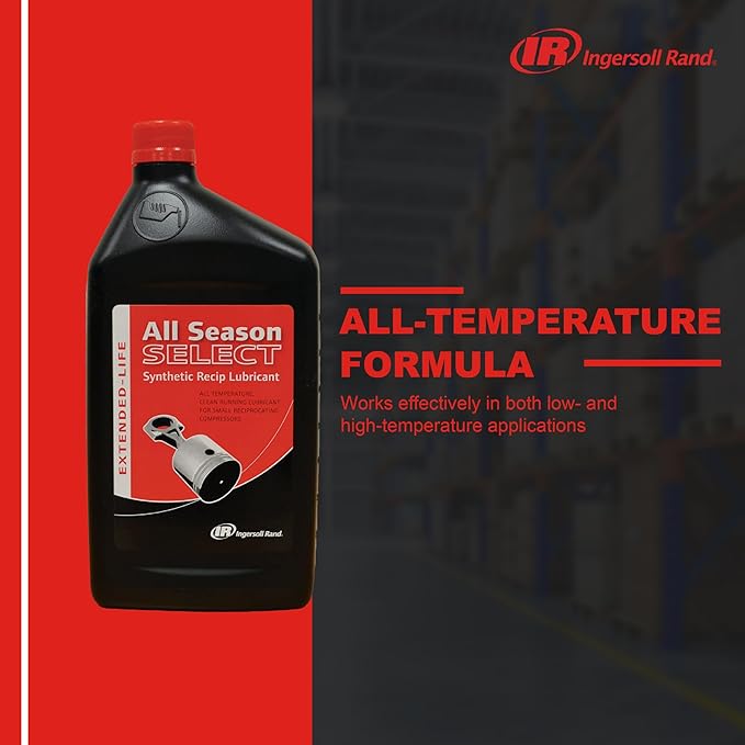 Ingersoll Rand 38436721 OEM All Season Select Synthetic Lubricant, 1L Bottle