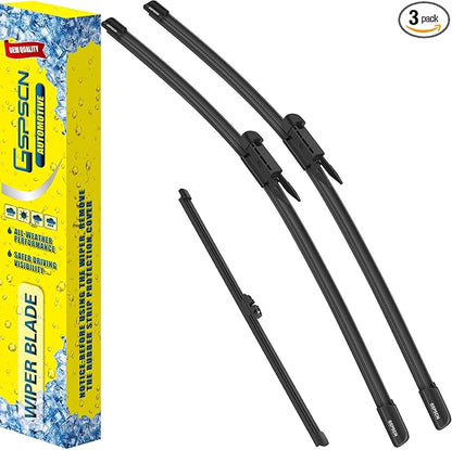 GSPSCN 3 Wipers For Ford Explorer 2023-2011，Police Interceptor Utility 2022-2013，Original Equipment Windshield Wiper Blades Set 26"+22"+11" (Set of 3)