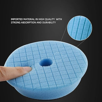 SPTA Drill polishing kit, 11Pcs 3-Inch Buffing Polishing Pads, Car Foam Drill Buffing Pad, Polishing Pads Kit, Buffer Polisher Kit for Car Polishing, Waxing, Sealing Glaze